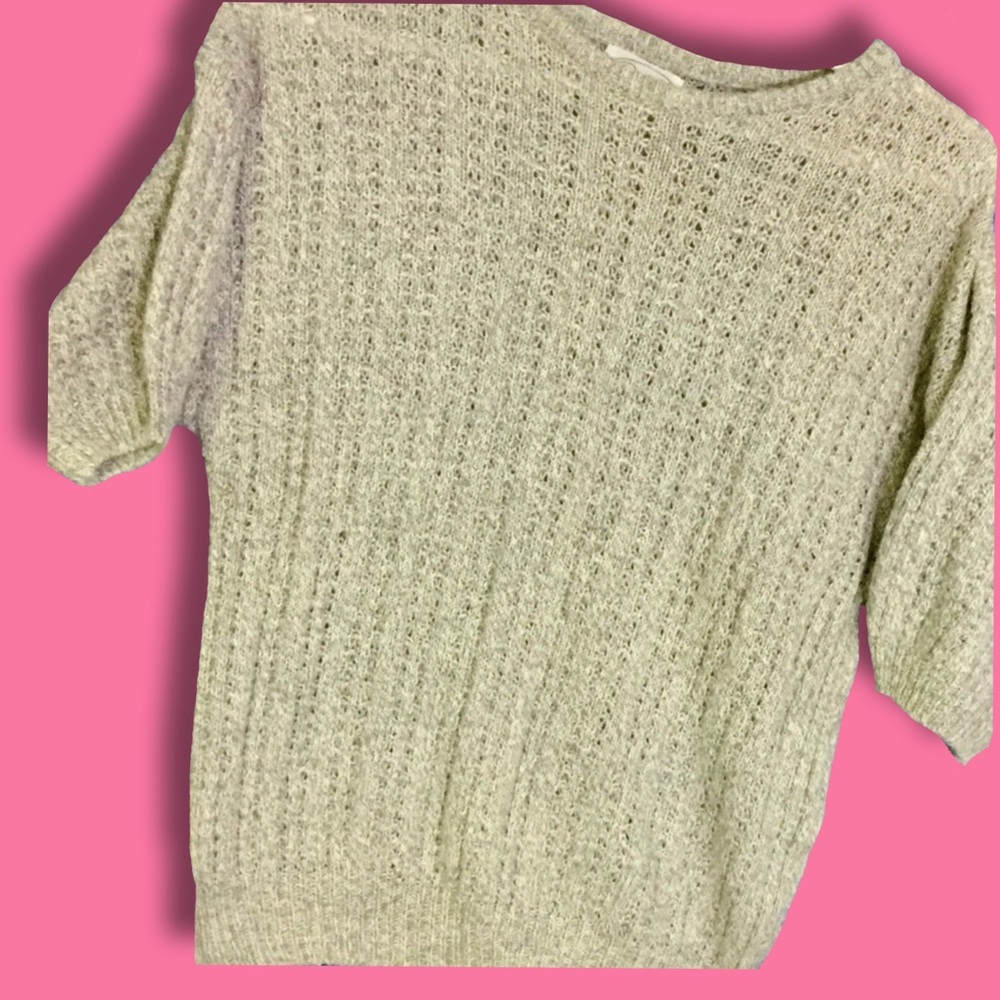 Parrinello Silver and White Sweater